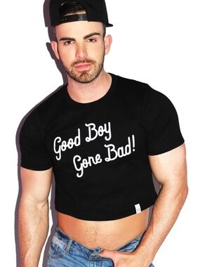 Good Boy Gone Bad Crop T  Medium Gently worn Made by Marek + Richard Cotton